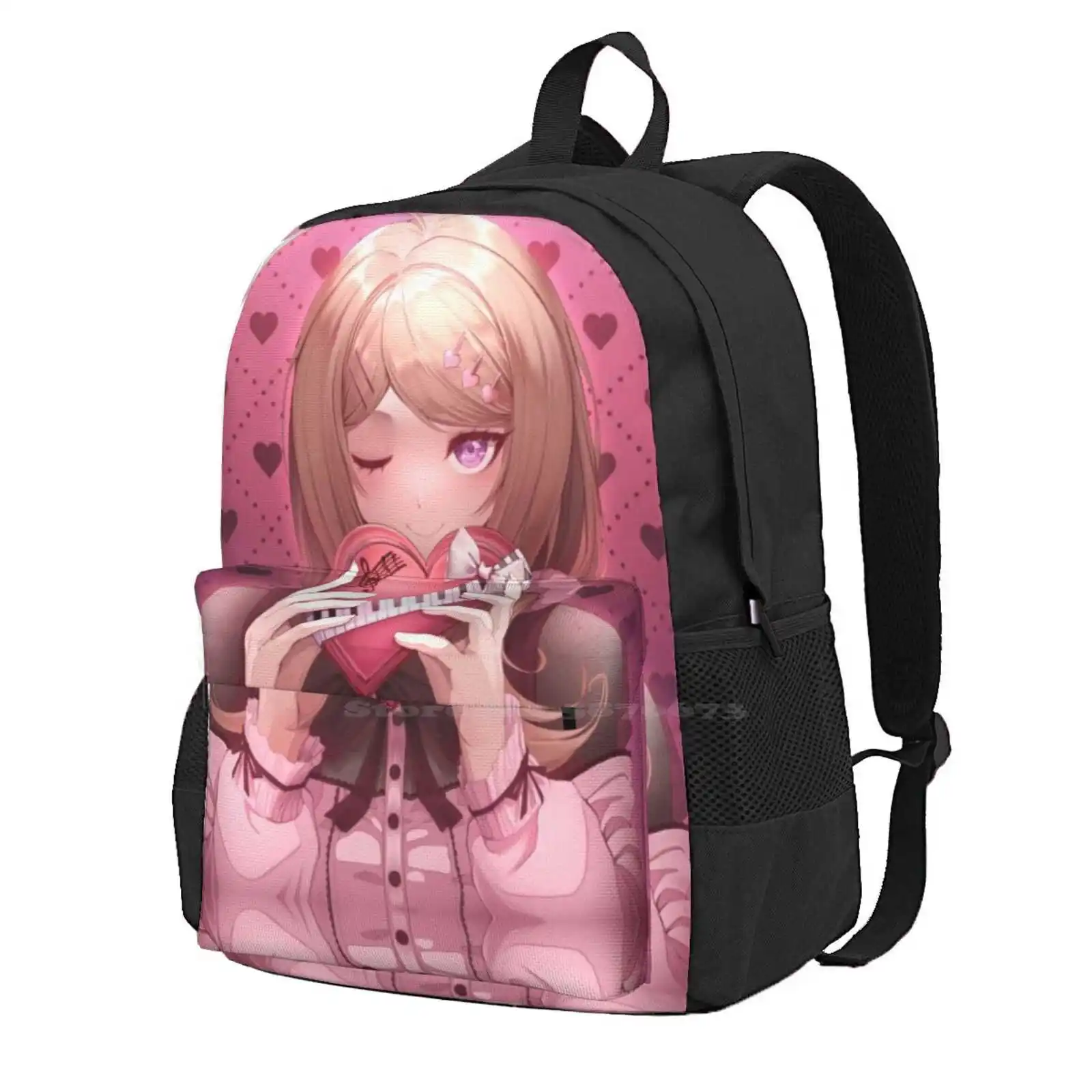 

Вместительный школьный рюкзак Valentines Kaede, сумки для ноутбука Kaede Akamatsu Danganronpa