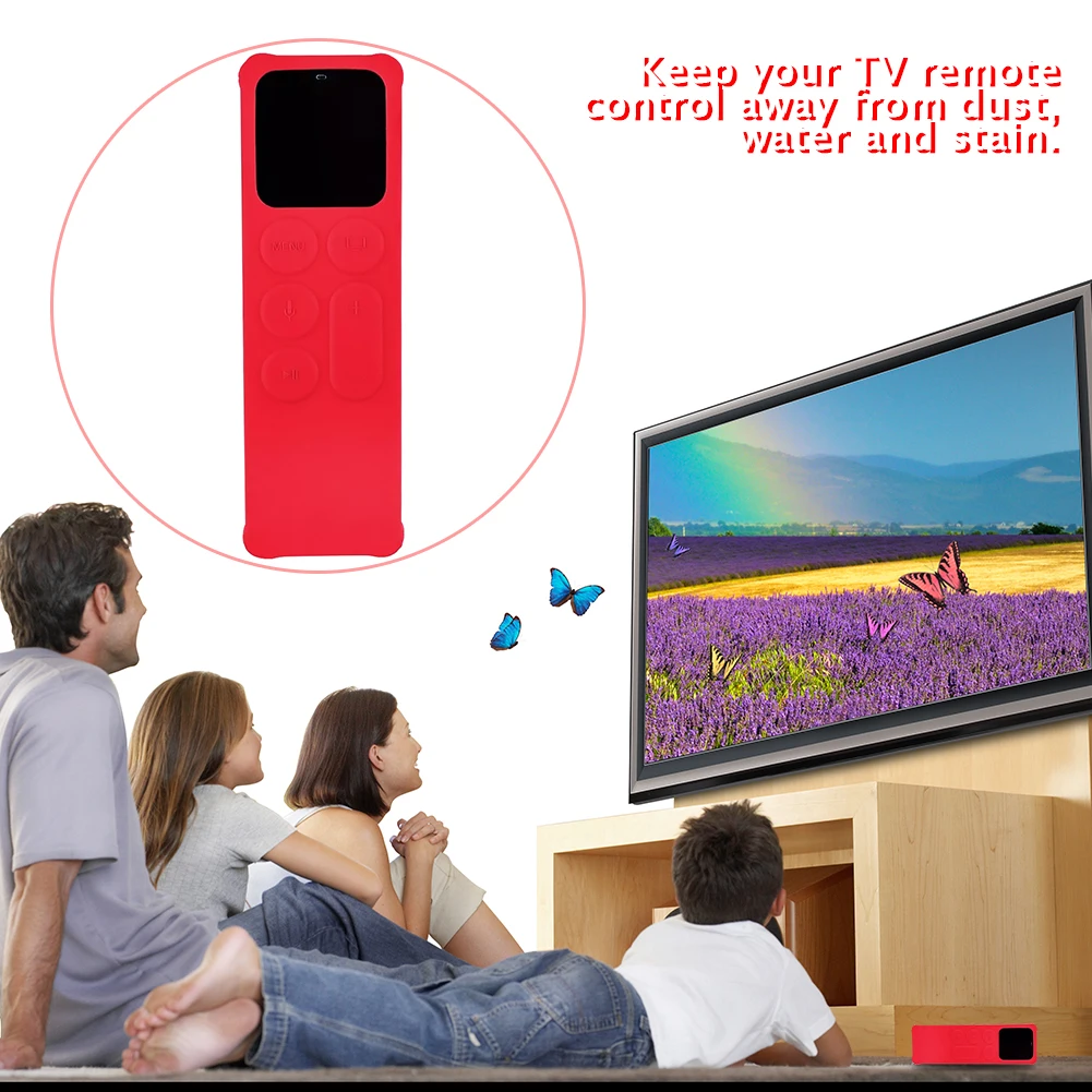 

Silicone Waterproof Shockproof Protective Cover for Apple TV 4 Remote Controller Most Flexible and Ergonomic Design
