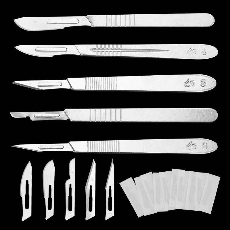

carbon steel Metalen Scalpel 11-23 Antislip Craft Carving Handleiding Tool Blade