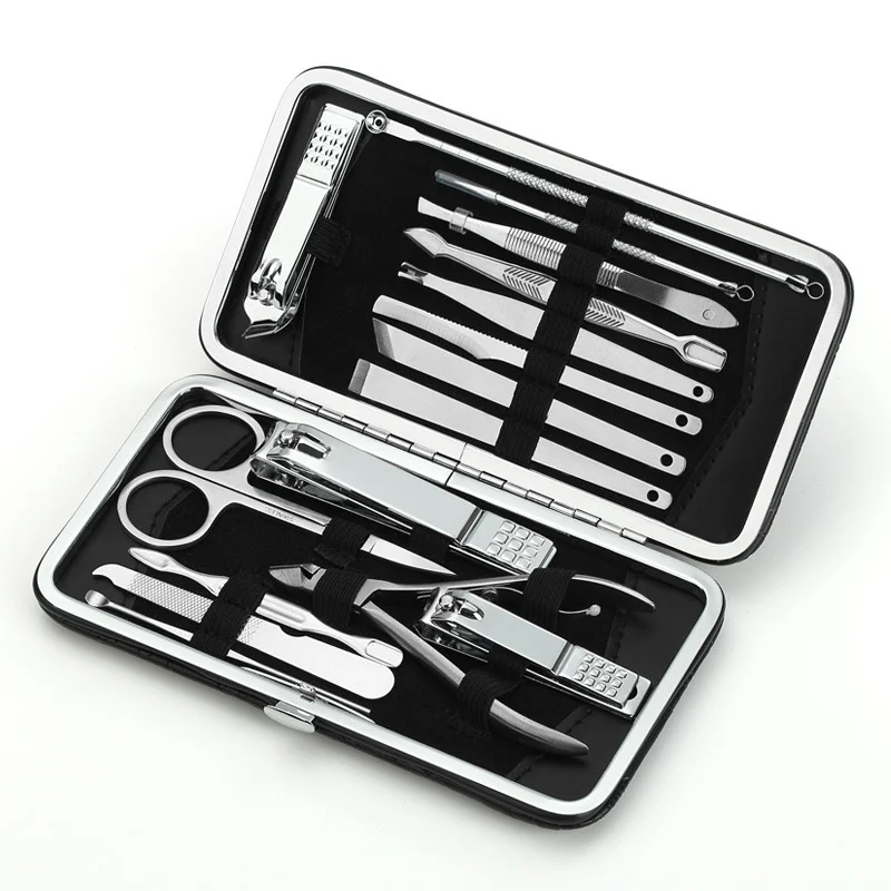 

16PCS Nail Clippers Sets Nail Care Kit/Scissors/Trimmer/ Manicure/Pedicure Cutters /Eyelash Trimmer/Nail Tools/Toenail Knife