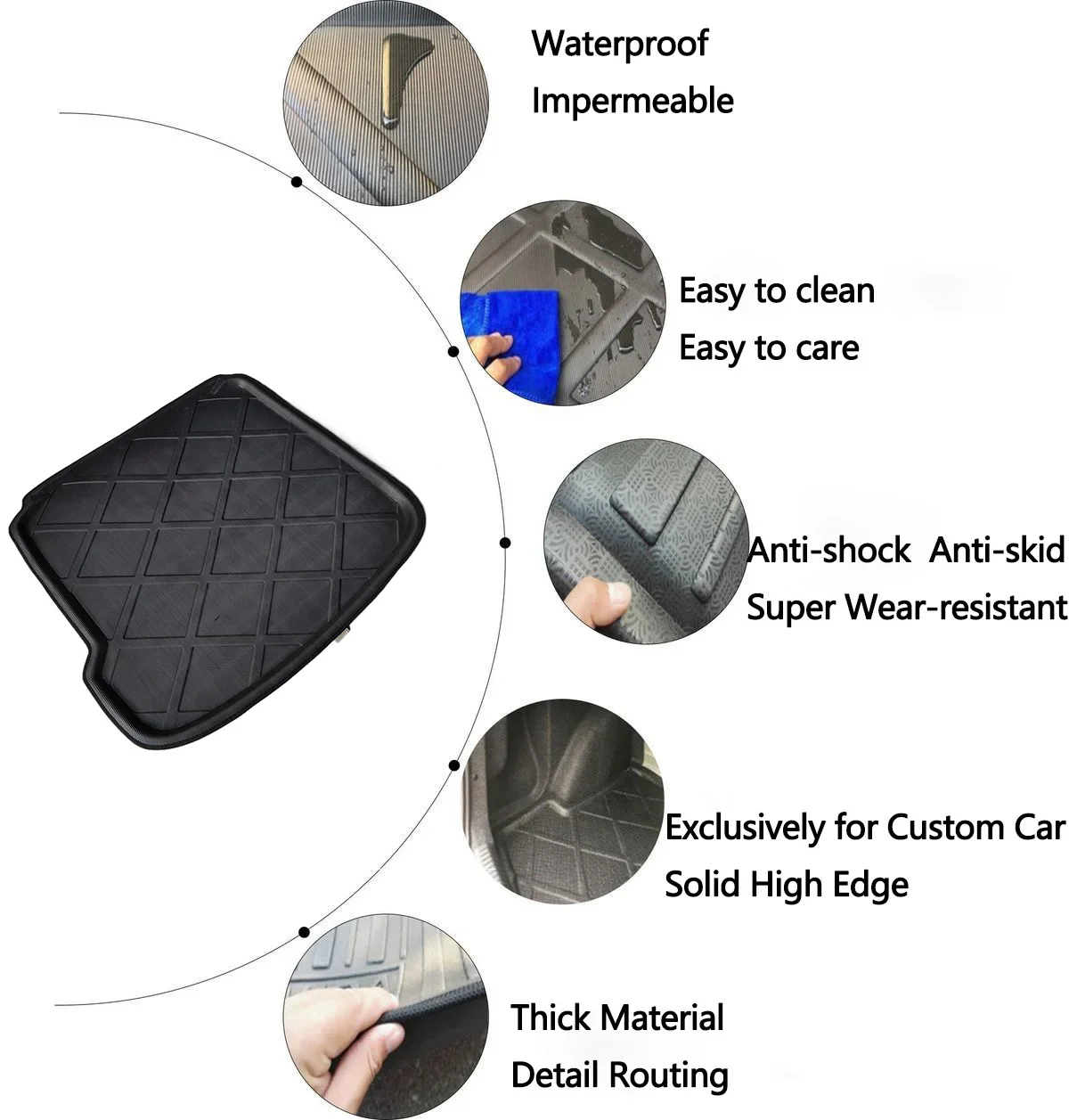 Автомобильный коврик для багажника Volkswagen VW Jetta Bora City A4 1J MK4 2000 ~ 2010