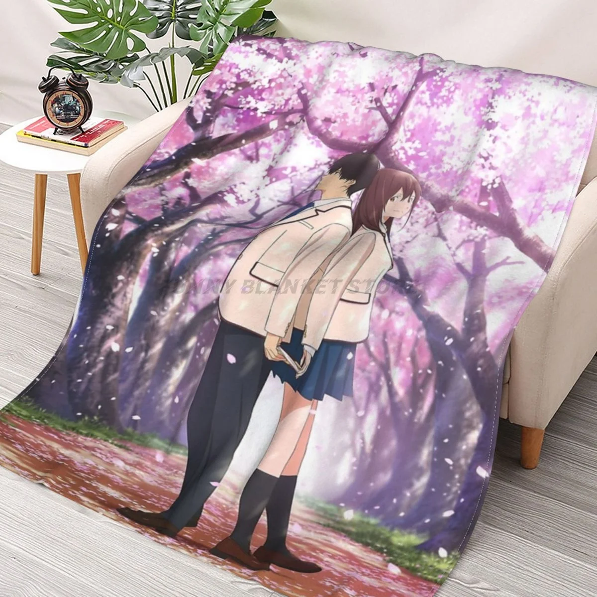 

I Want To Eat Your Pancreas Throws Blankets Collage Flannel Ultra-Soft Warm picnic blanket bedspread on the bed