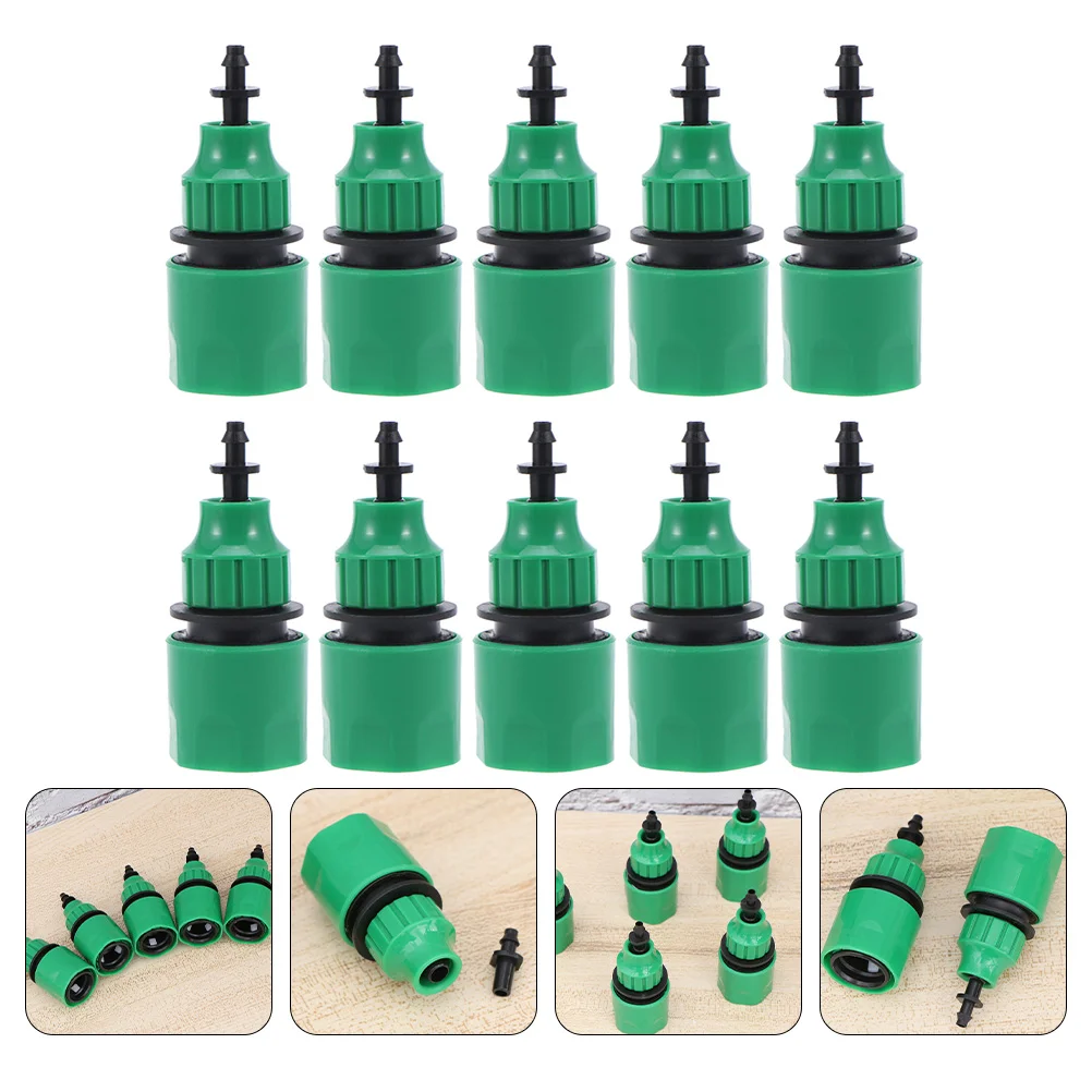 

Drip Hose Garden Connector Irrigation Hoses Adapter Quick Fittings Couplings System Off Tubing Shut Valvecoupling Joint Lawn
