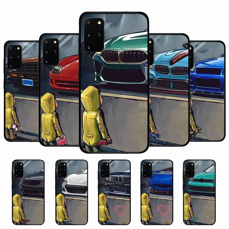 

Boy See Sports Car Jdm Drift Phone Case for Samsung S10 21 20 9 8 plus lite S20 UlTRA 7edge