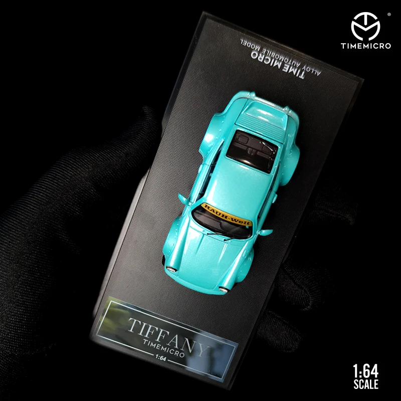 

TimeMicro 1:64 964 Tiffany Blue Low Tail Diecast Car Model