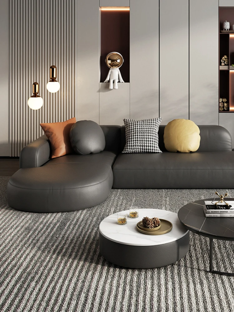 

High quality technical cloth high quality cloth sofa Princess sofa sitting room technical cloth modern large family sofa