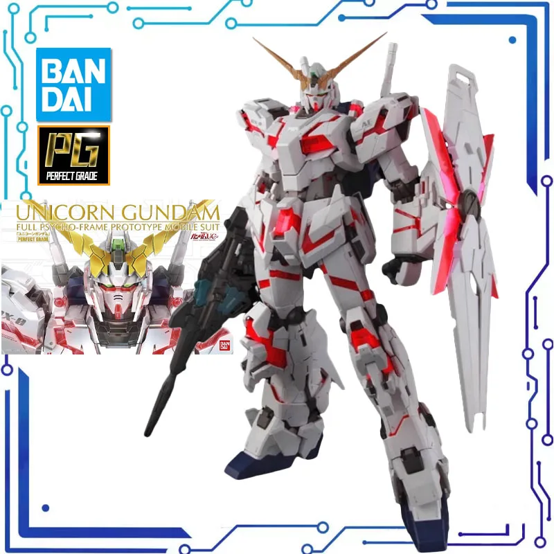 

BANDAI Anime PG 1/60 RX-0 UNICORN GUNDAM New Mobile Report Gundam Assembly Plastic Model Kit Action Toys Figures Gift