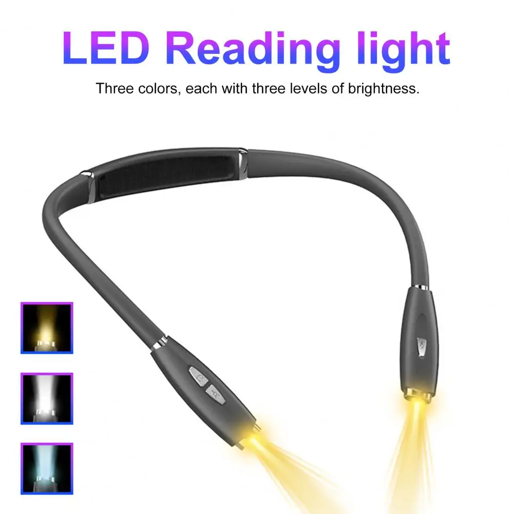 

Book Reading Light Rechargeable Led Neck Reading Light Flexible Arm Dimmable Non-glaring Hands-free Lamp Rechargeable Lamp
