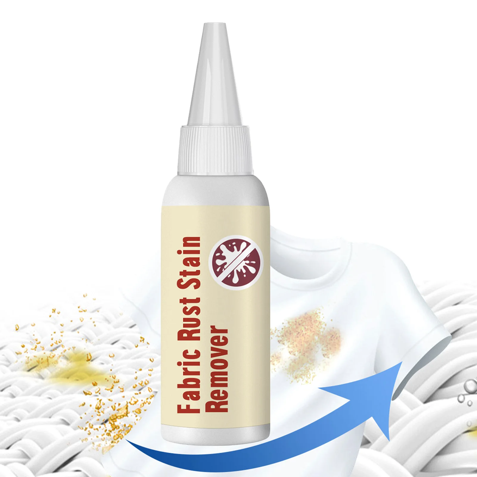 

Clothes Rust Stain Agent Strong Fabric Rust Stain Agent Fabric Rust Remover 30/50/100ml Quick & Easy Clothes Descaling Agent