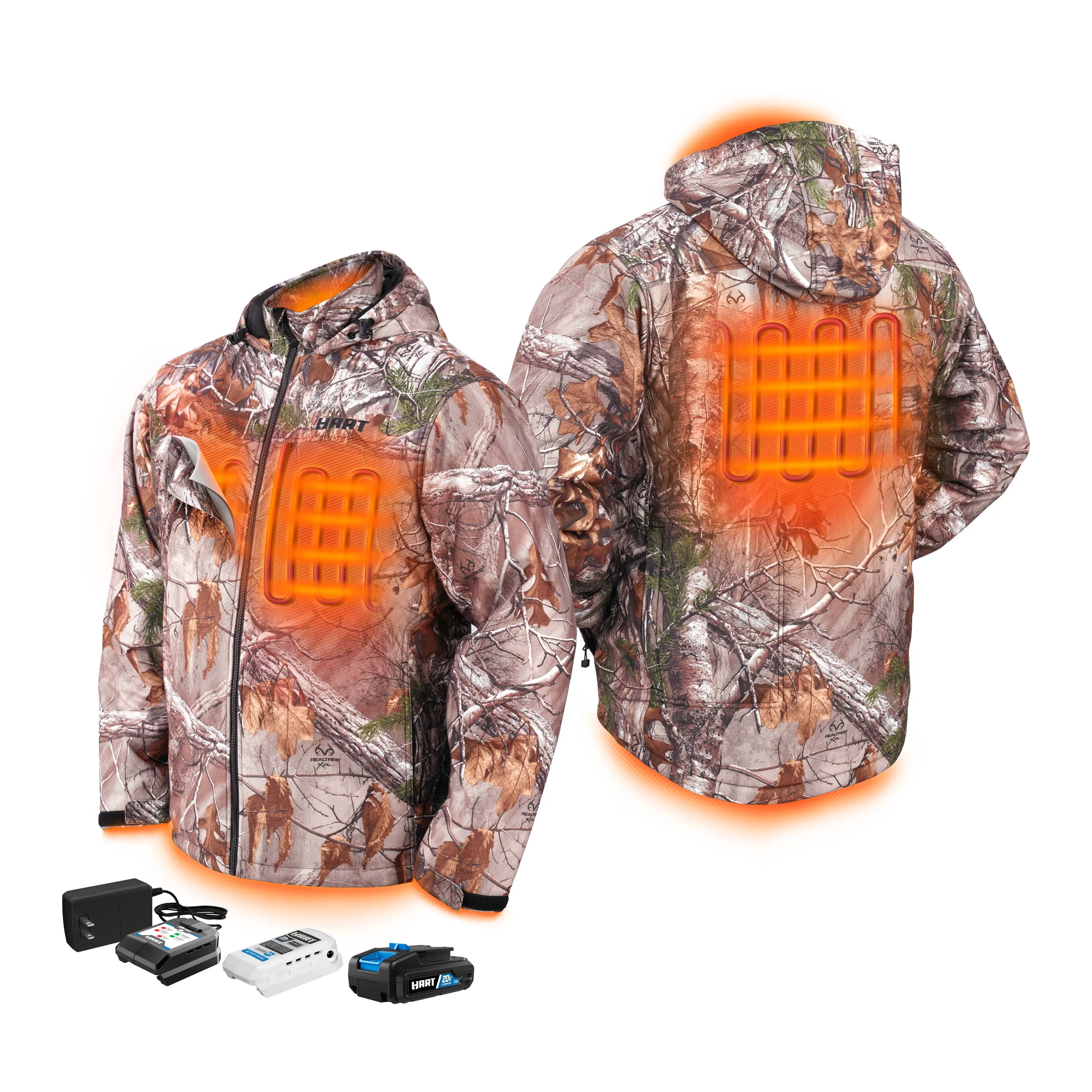 

20-Volt Men's Heated Medium-Duty Jacket Kit, Realtre Xtra Camouflage, X-Large