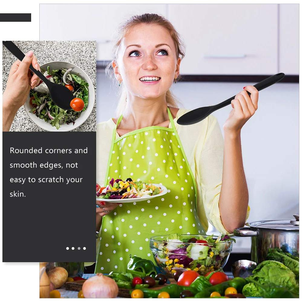 2 шт. силиконовая ложка для еды ресторана кухонные аксессуары домашние ложки риса