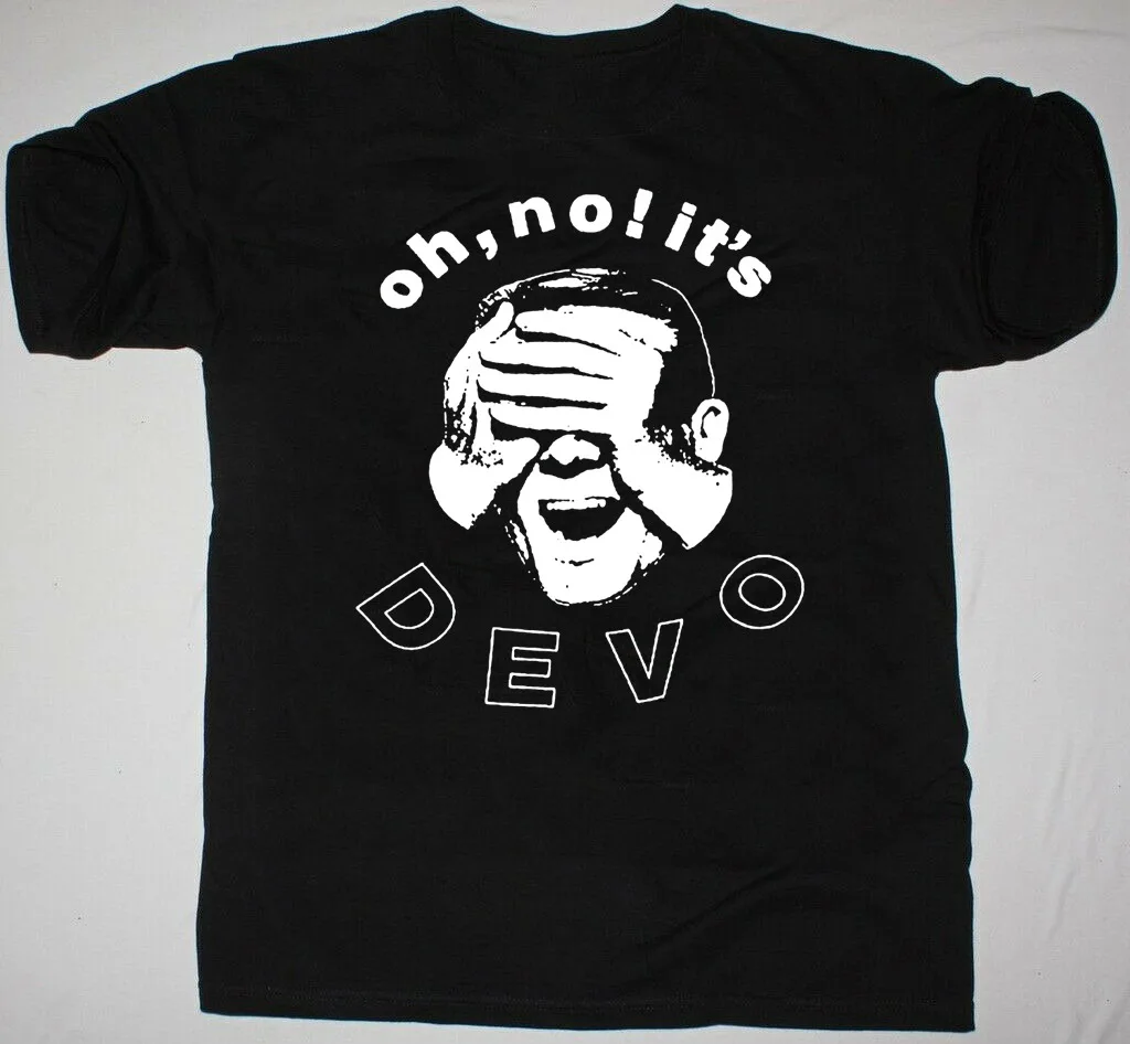 Футболка Devo Band Oh No It's с коротким рукавом Размеры S M L 234XL EE327