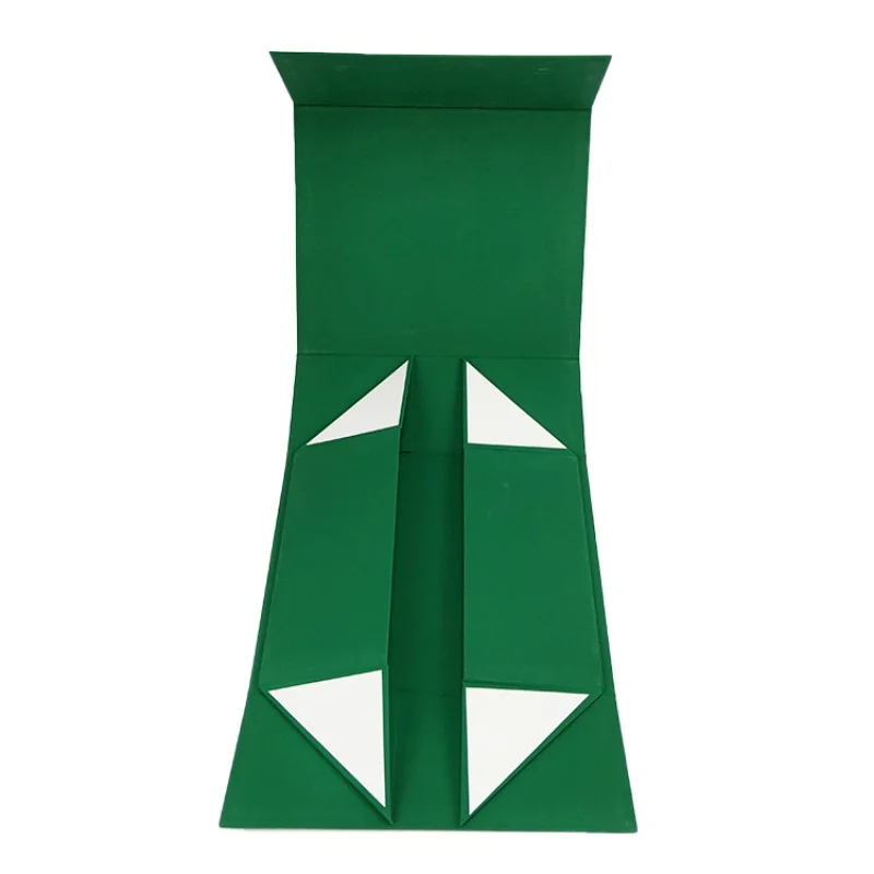 

customizd design Green Custom Folding Cardboard Book Shape Cosmetic Gift Package Paper Boxes