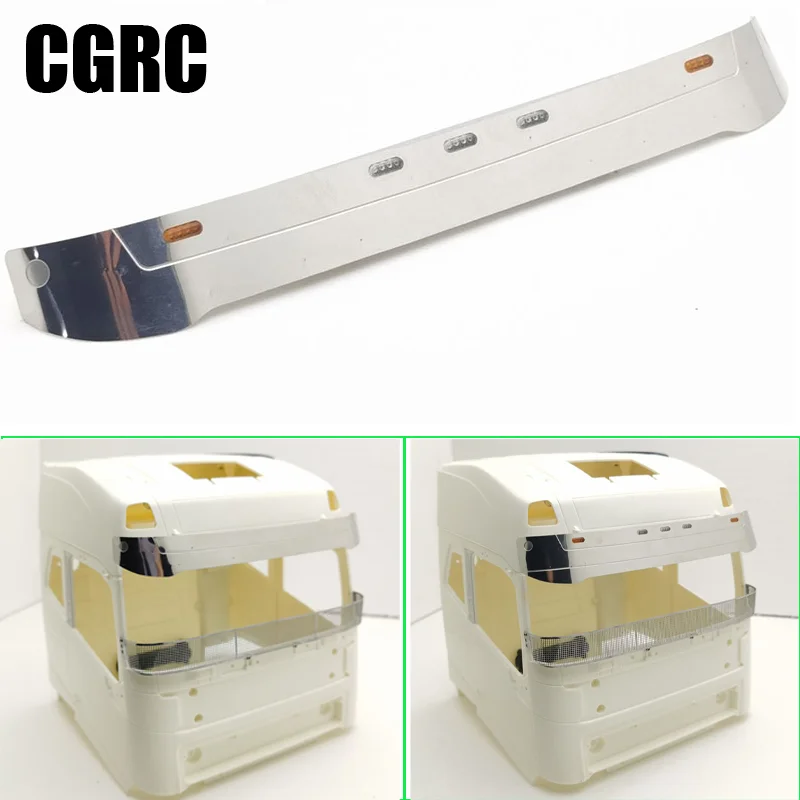 

Metal Sun Visor Light Front Model Decorate for 1/14 Tamiya RC Truck Trailer Volvo F16 56360 Car DIY Parts