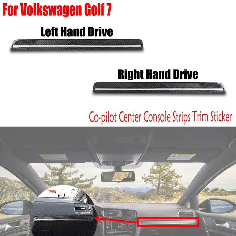 

Для Volkswagen Golf 7 2014-2019 2018 2017 2016 2015 Gti Mk7 VW Наклейка из настоящего углеродного волокна Детали интерьера Автомобильные аксессуары