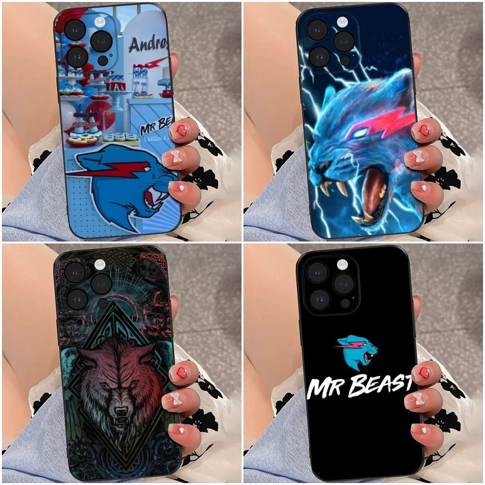 Чехол для телефона Mr B-Beast Game iPhone 16 15 14 13 12 Pro Max 11 7 8 Plus XR XS противоударный
