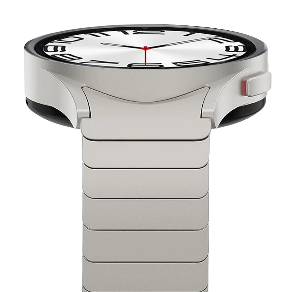 Bracelet for Samsung galaxy watch 6 classic 47mm 43mm band 4 42 46mm no gaps stainless steel strap for watch4 5 pro 44mm 40 45mm