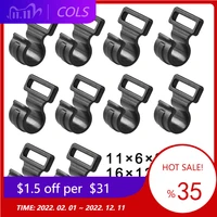 10pcs plastic tent hooks camping caravan awning tent pole plastic inner c shaped pole clips camping tent accessory tools