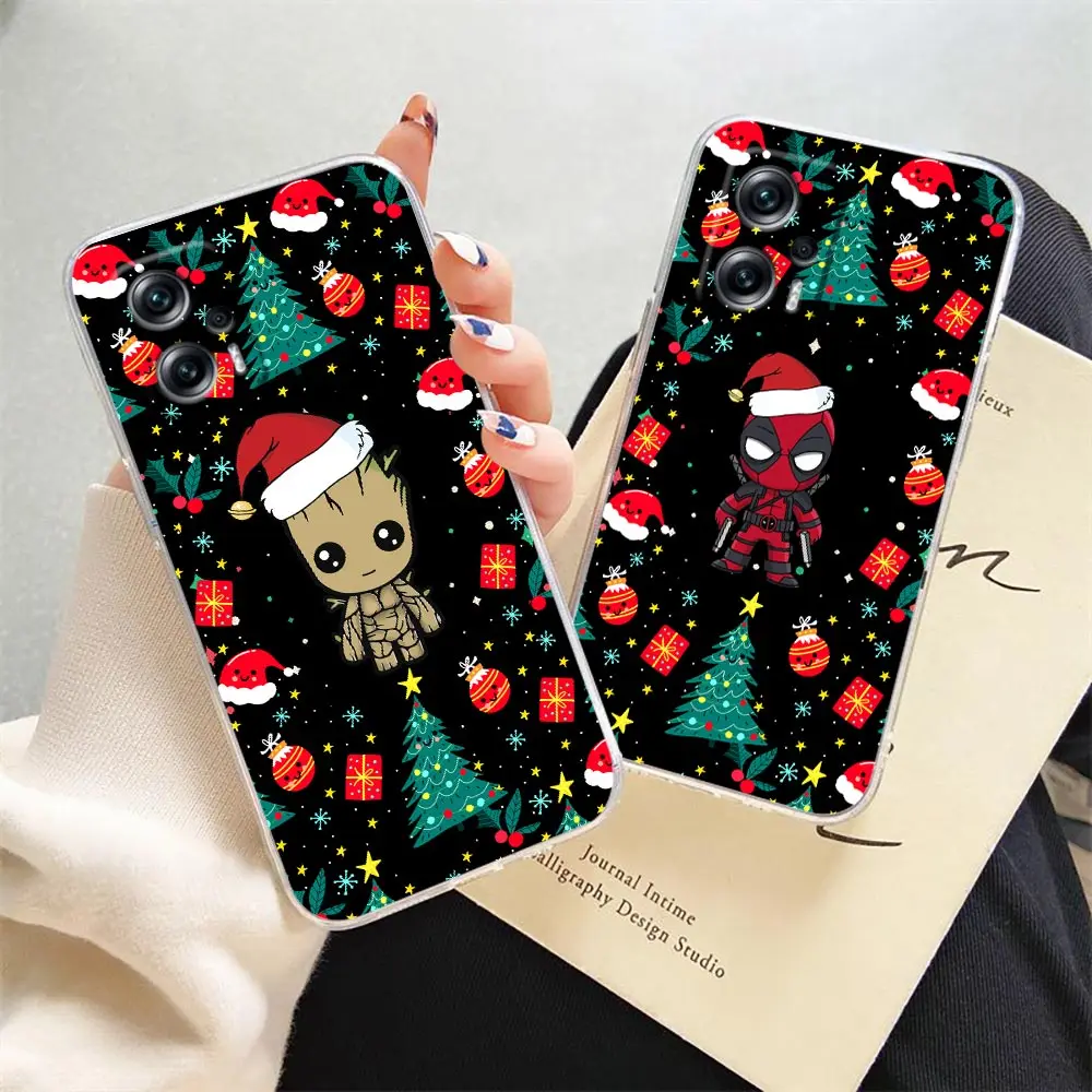 

Marvel Christmas Avengers Clear Case For Redmi Note 11 11T 10S 10 9 4G 9S 8 12 10C 9T 9A K40 Pro Plus 5G Coque Funda Capa Case