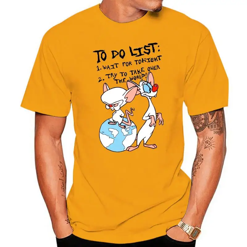 NEW PINKY AND THE BRAIN SHIRT CARTOON USA SIZE EM1