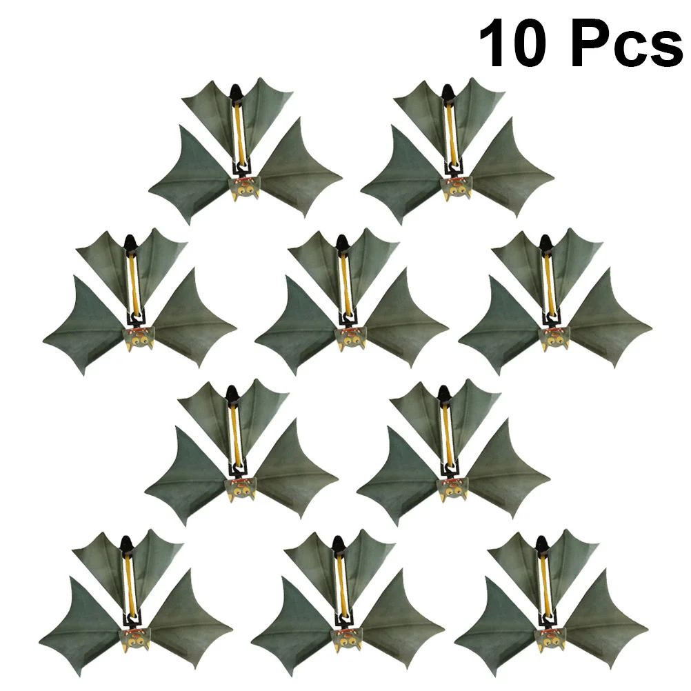 

10 Pcs Stage Shown Bat Toy Flying Fancy Propfor Halloween Toys Tricky Props Child Ball