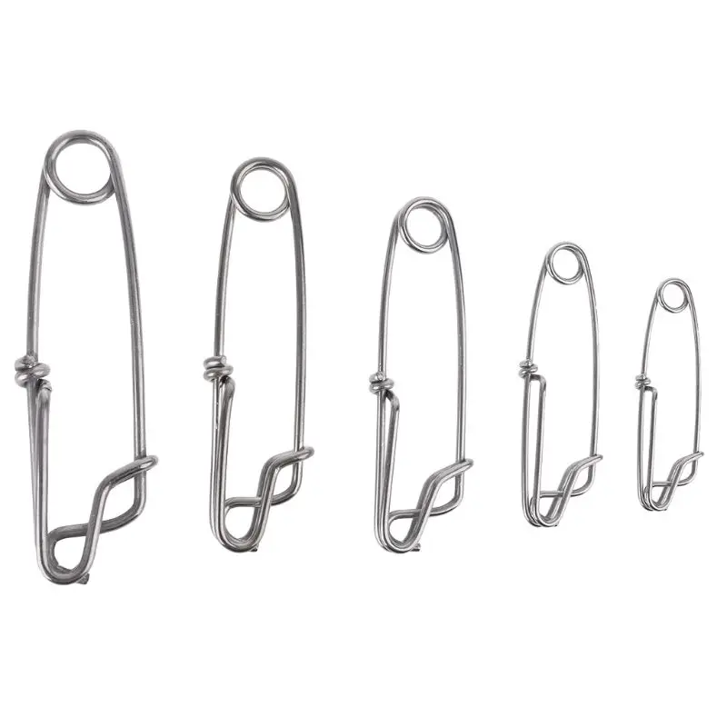 

5Pcs/Pack Long Line Clips Stainless Steel Snap Swivel Longline Branch Hanger Tuna Fishing Connectors Accessories