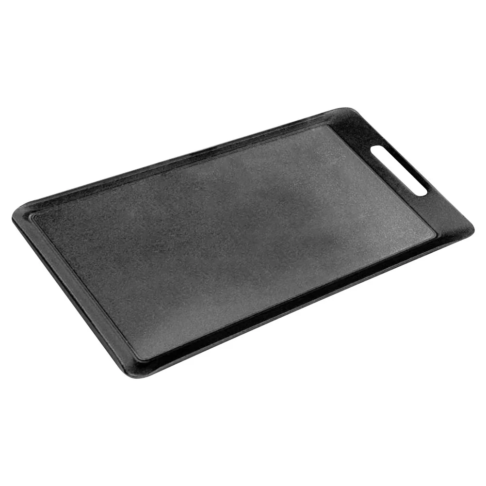 

1pc Non-stick Barbecue Pan Practical Barbecue Plate Outdoor Fish Grill Pan (Black)