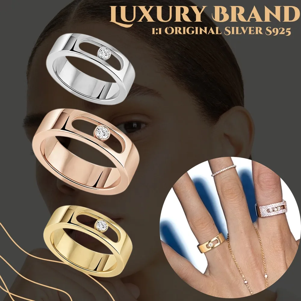 Оригинальное свадебное кольцо MOVEJOAILLERIE желтое золото бриллиант из стерлингового