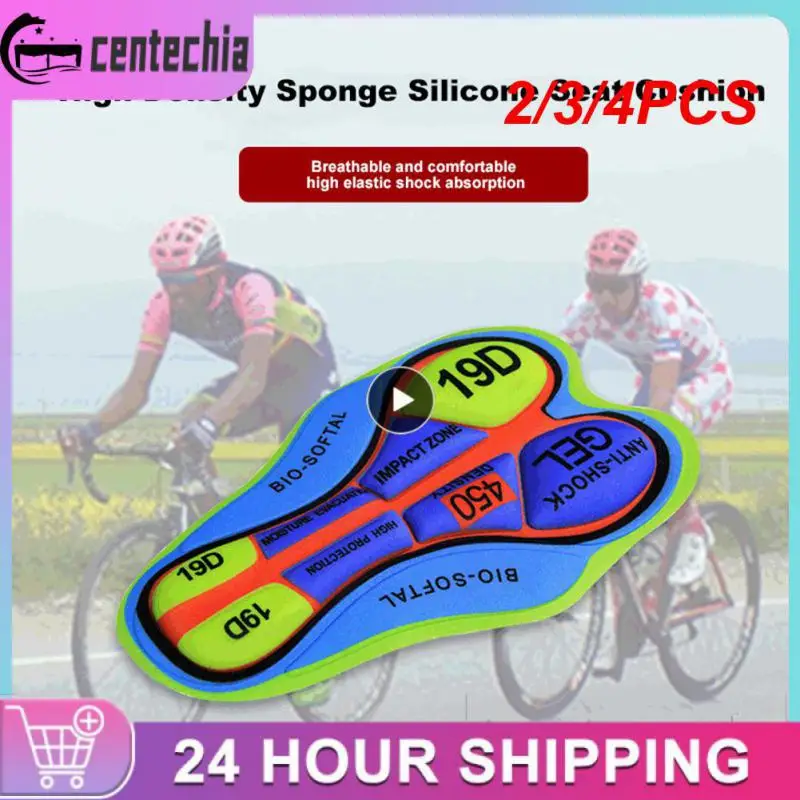 

2/3/4PCS Cycling Shorts Cushion Different Colors Sponge Breathable Pads Repair Clothes Sew Riding Pants Bicycle Shorts Cushion