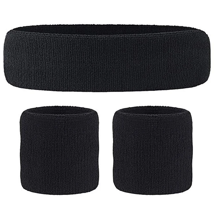 

Solid Color Keep Warm Well Wristband Not Easily Detached Mens And Womens Headscarf Double-sided Terry Fuelband