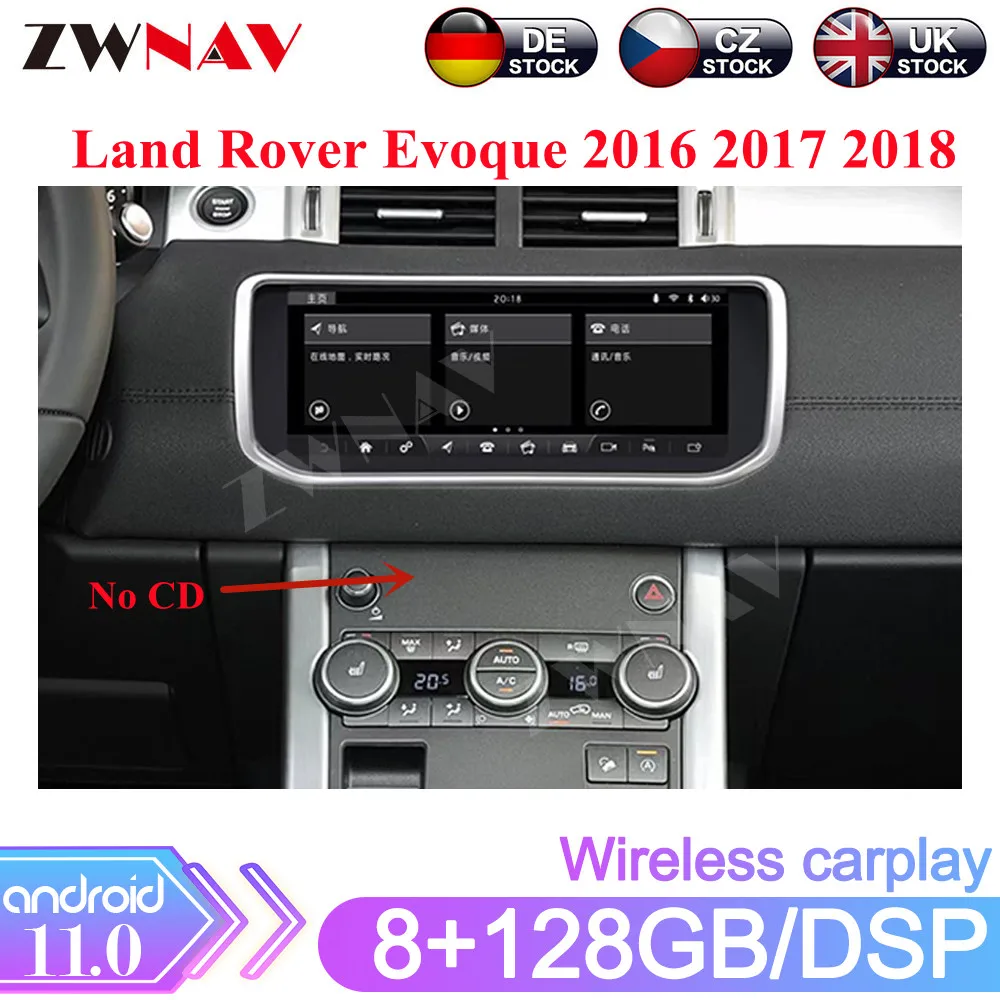 

Android 11 Harman System For Land Rover Evoque 2016 2017 2018 Car Radio Multimedia Player GPS Navig 4G/WIFI Carplay Head Unit