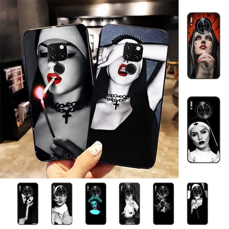 

Sister Style Nun Sexy Girl Phone Case For Huawei Nova 3I 3E mate 20lite 20Pro 10lite Luxury funda case