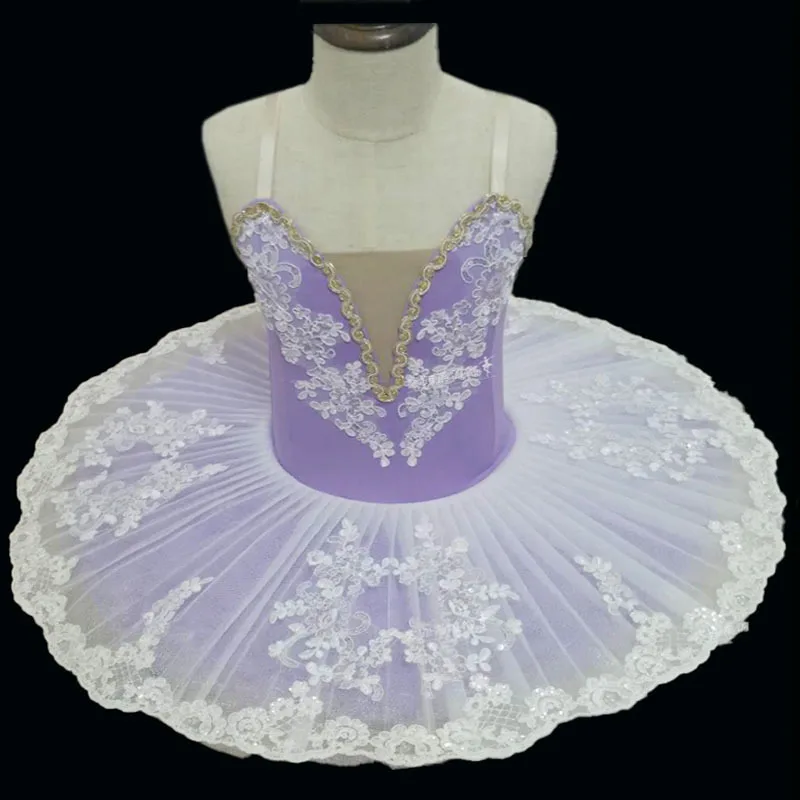 

2022 Purple Ballet Tutu Skirt Ballet Dress Children's Swan Lake Costume Kids Belly Dance Clothing Stage Professional