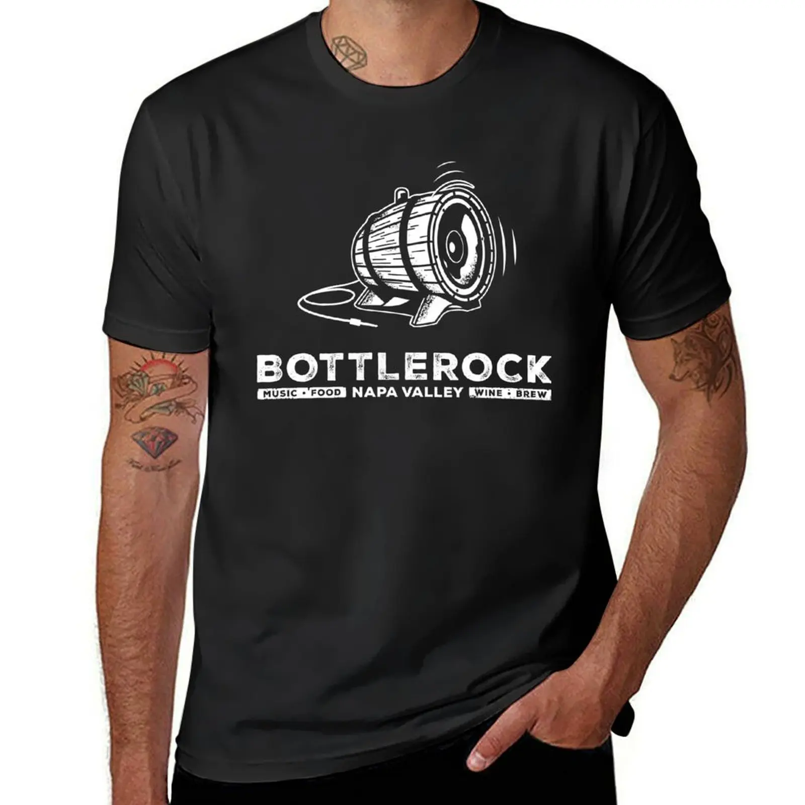 Bottlerock 2021 2022 футболка для музыкального фестиваля цвет черный мужские футболки