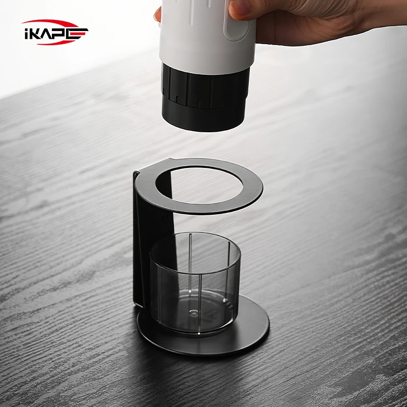 

IKAPE Кофемашина для эспрессо Ментальная подставка-держатель Портативная подставка для кофеварки Черная подставка для капельницы для кофе Фильтр для кофе