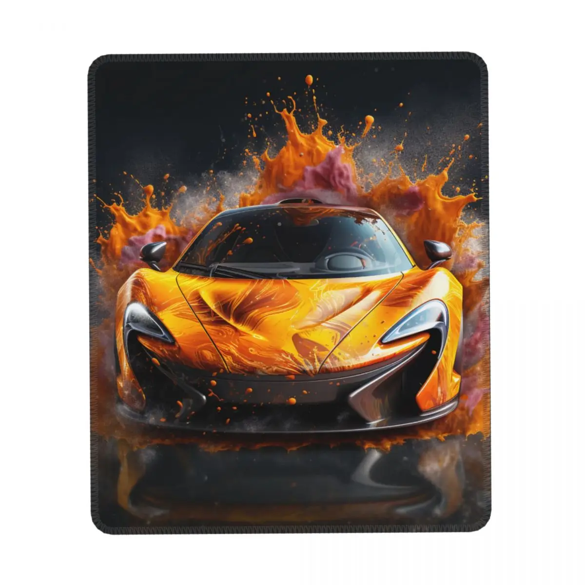 

Powerful Sports Car Print Mouse Pad Liquid Splash Explosion Office Rubber Mousepad Aesthetic Anti-Slip Original Mouse Pads