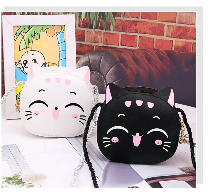 Детская милая сумка через плечо с мультяшным рисунком модная маленькая на для