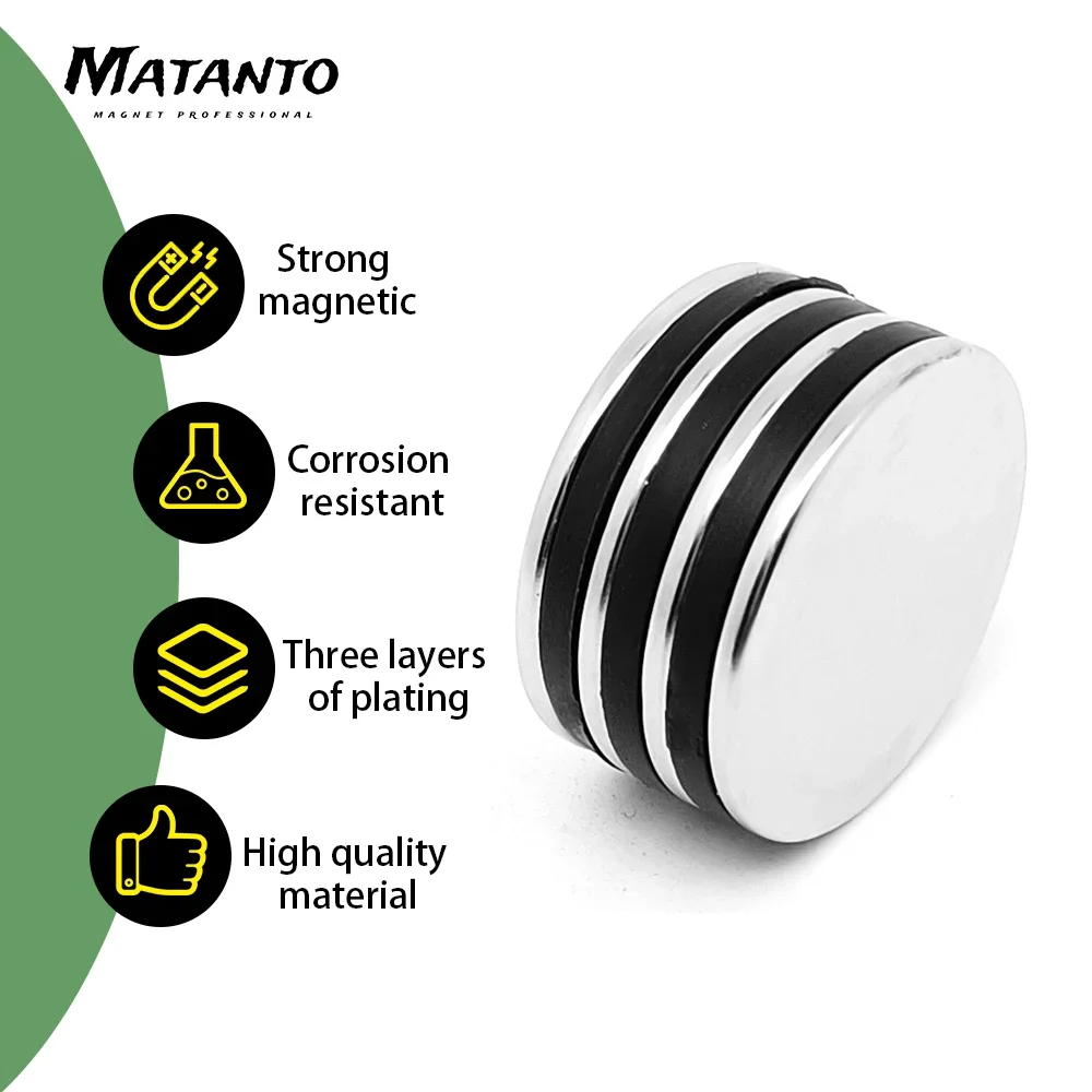 1/2/5/10 шт. круглый сильный постоянный магнит 40x3 мм N35 длинный диск редкоземельный