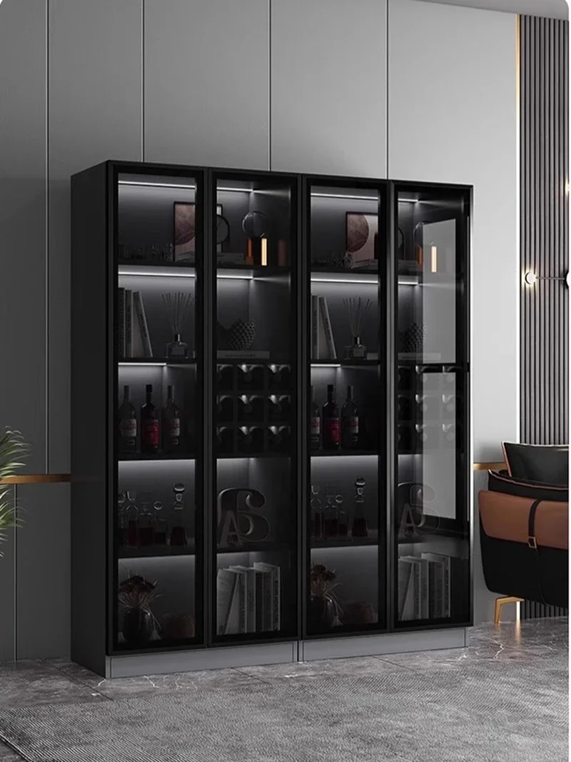 Витрина Винный шкаф Стеклянная дверь Настенная полка Барный Соберите модель