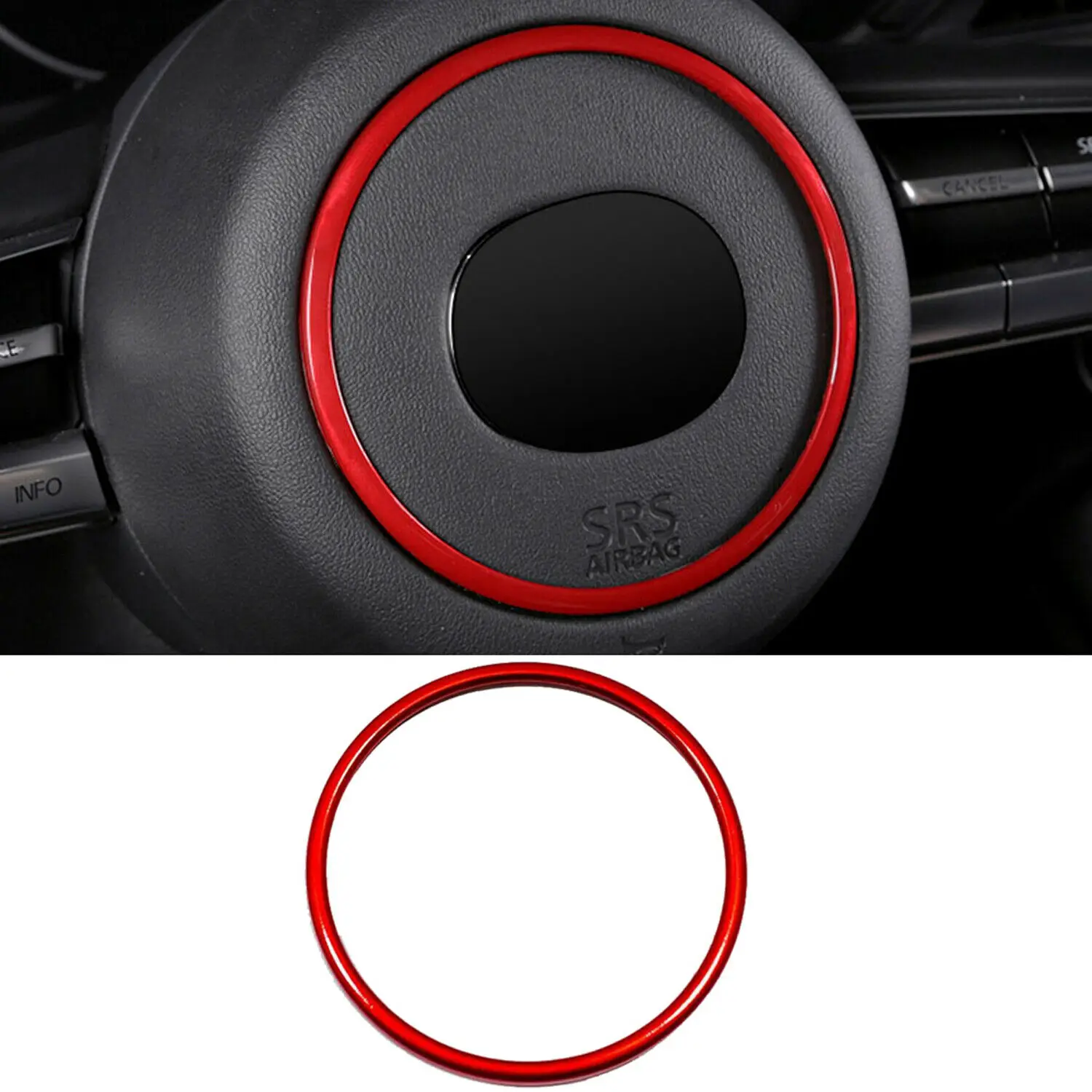 

Красное декоративное кольцо на руль для Mazda CX-30 2019-2022 / CX-50 2022
