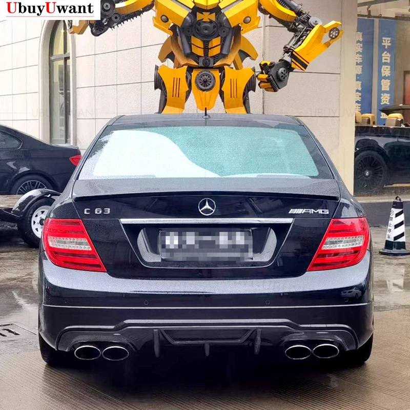 Крыло багажника для W204 Coupe 2 двери C-Class C180K C200 2008-2014 ABS Воздушный Черный
