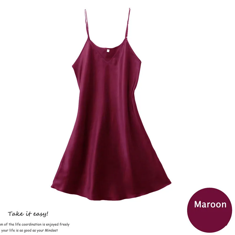 

Fdfklak 2023 New Home Clothes Sexy Nightgowns Women's Night Shirt Spring Summer Dress Ice Silk Thin Sling Nightdress