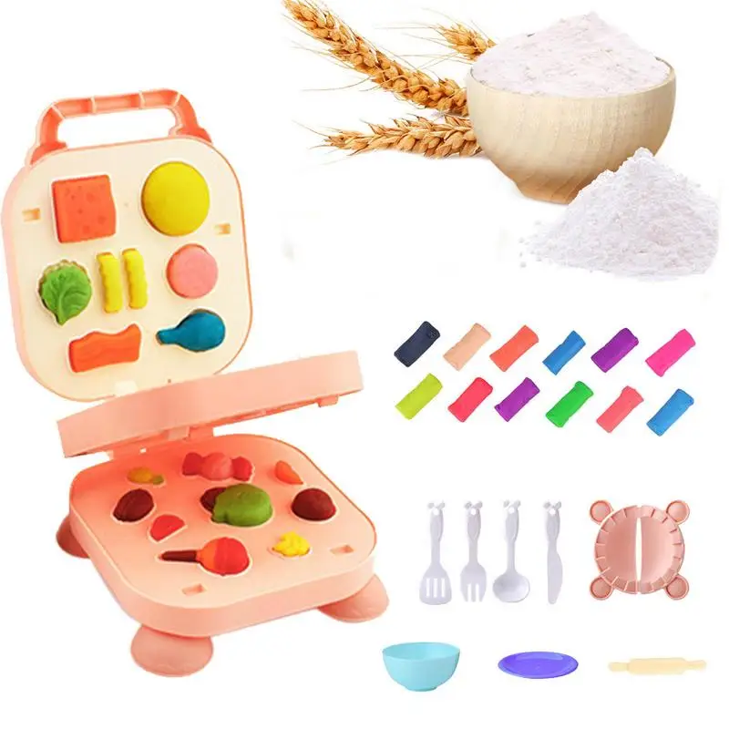 

Цветная глина, 3 слоя, цветная глина, форма бургеров, креативная игрушка шеф-повара, забавные Развивающие игрушки для мальчиков на день рождения, выходные, Aged3