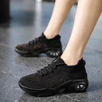 women sneakers comfortable walking shoes air cushion thick bottom increasing height tennis trainers breathable wear resistant