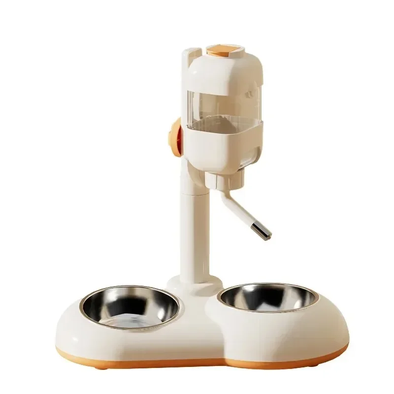 Автоматический питьевой фонтан для собак 850 мл двойная чаша из нержавеющей стали