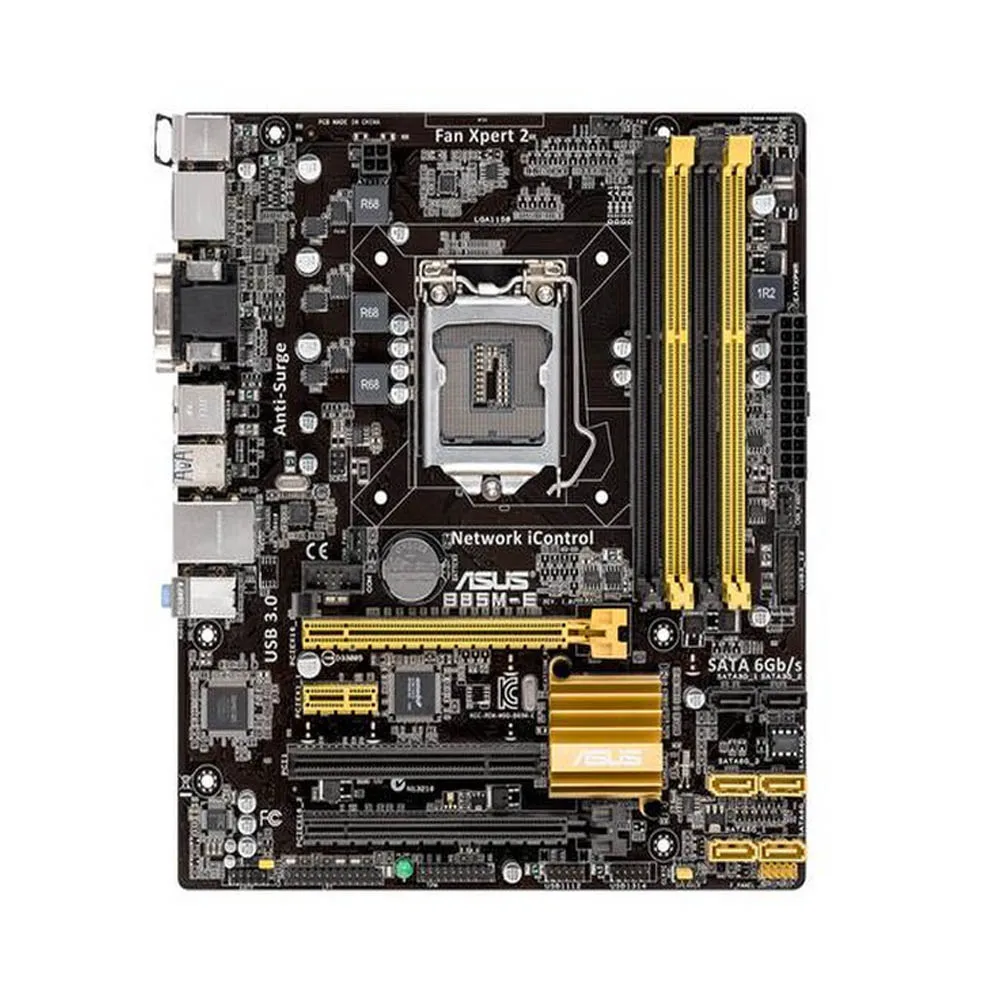 Asus B85M-E Motherboard B85 Socket LGA 1150 i7 i5 i3 DDR3 32G SATA3 USB3.0 Micro-ATX Used
