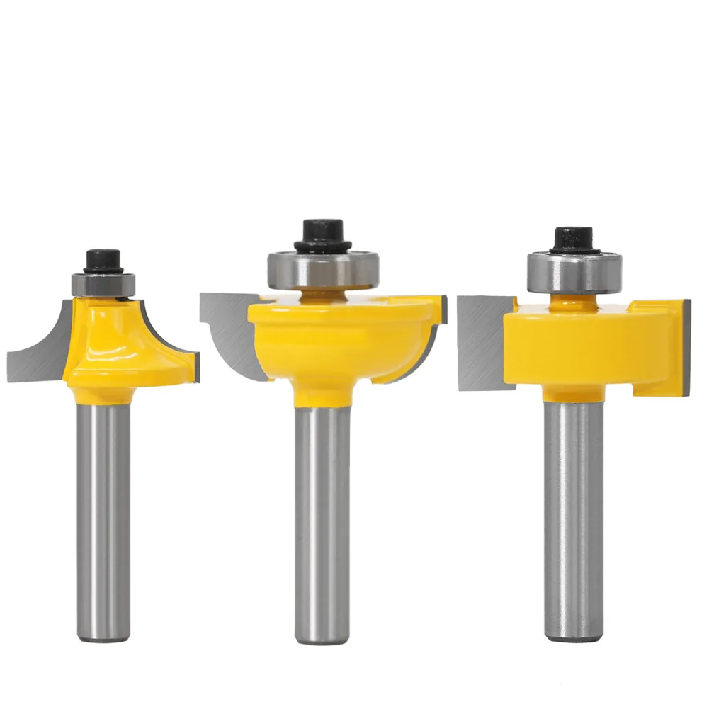 

3-piece milling cutter mortise cutter 8-handle frame mortise cutter door frame cutter cabinet door cutter engraving machine