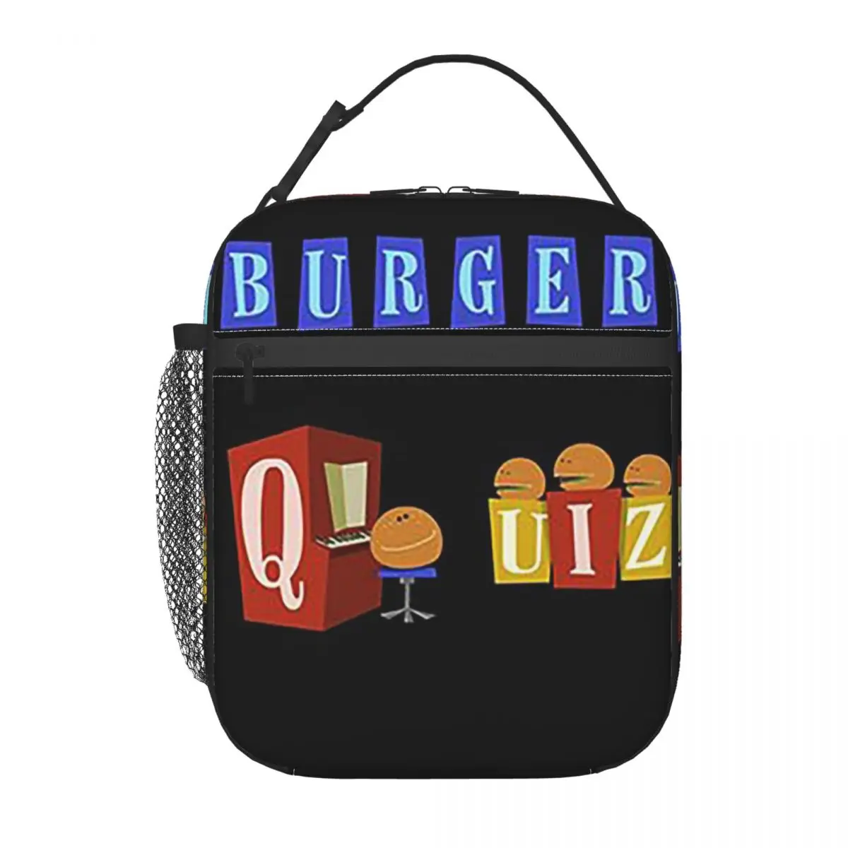 Викторина Burger, новый логотип, изолированная сумка для обеда для женщин и детей, портативные коробки для еды, термосумка для ланча (art.: 3920d39bfbb58) - 3920d39bfbb58