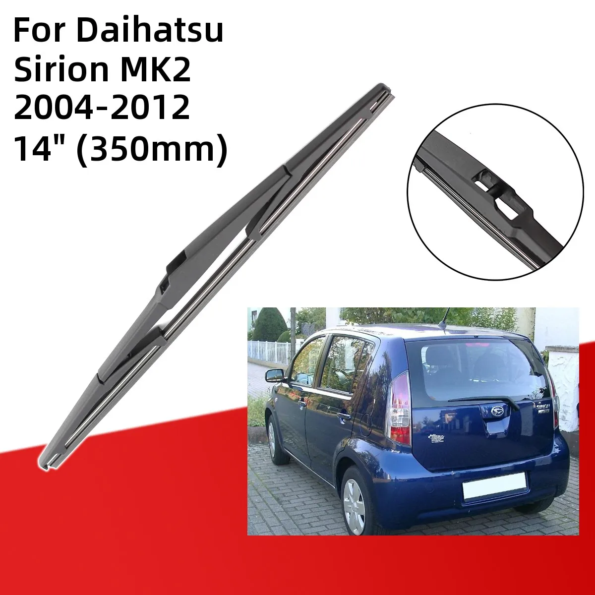 Щетки стеклоочистителя передние и задние для Daihatsu Sirion MK2 2004-2012 аксессуары резака J