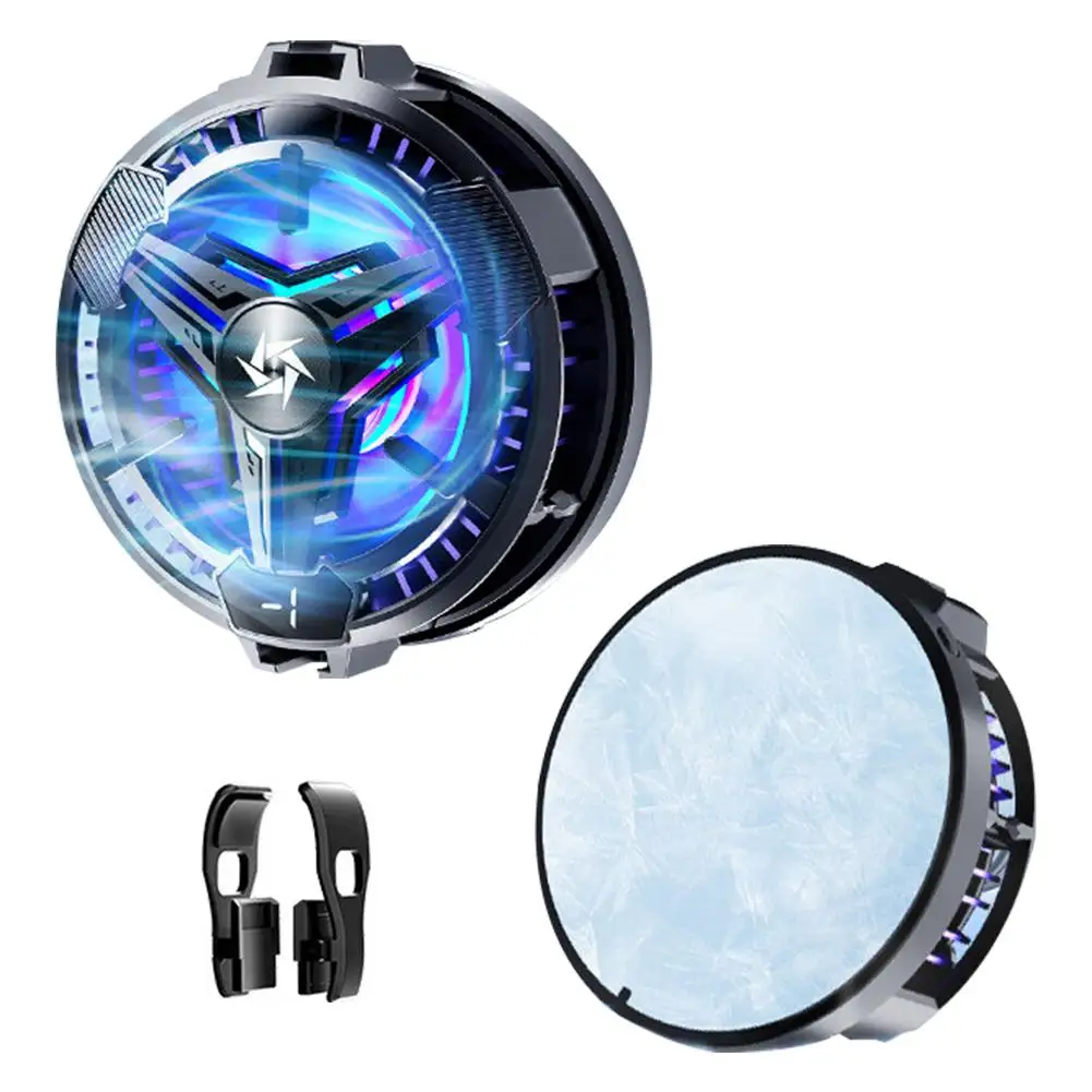 

Mobile Phone Semiconductor Magnetic Radiator With Rgb For Pubg Game Cooling Fan For Iphone 14 Pro Max Gaming Accessories